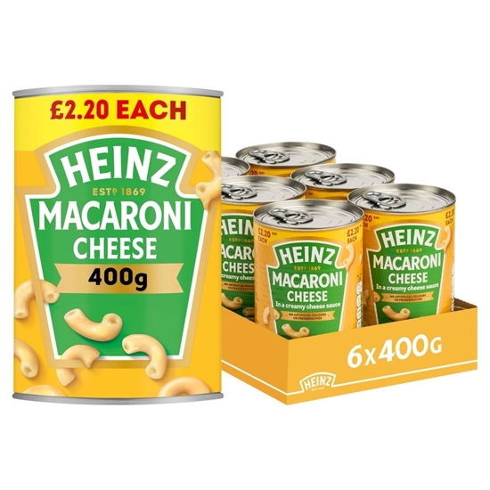 Picture of PM £2.20 HEINZ MACARONI CHEESE 400g x 6