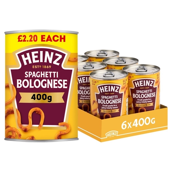 Picture of PM £2.20 HEINZ SPAGHETTI BOLOGNESE 400G X 6