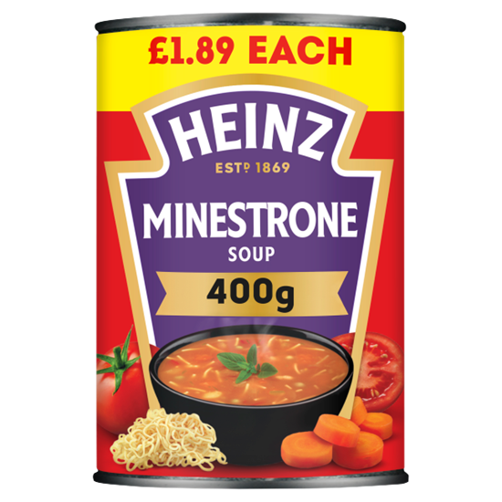 Picture of PM £1.89 HEINZ MINESTRONE SOUP 400G X 12