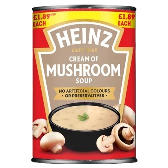 Picture of PM £1.89 HEINZ MUSHROOM SOUP 400g X 12