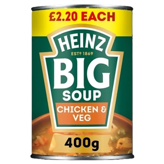 Picture of PM £2.20 HEINZ BIG SOUP CHICKEN & VEGETABLE x 12