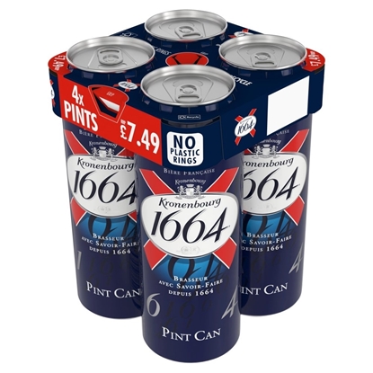 Picture of PM £7.49 KRONENBOURG 1664 568ML X 4PK X 6