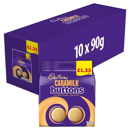 Picture of PM £1.50 CADBURY CARAMILK BUTTONS 85g x 10