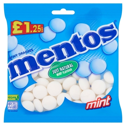 Picture of PM £1.25 MENTOS MINT BAG 135g x 12