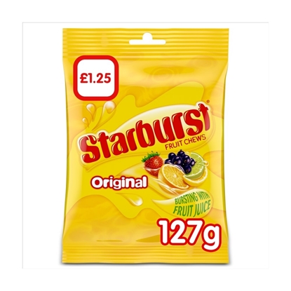 Picture of PM £1.25 STARBURST ORIGINAL BAGS 127G x 12