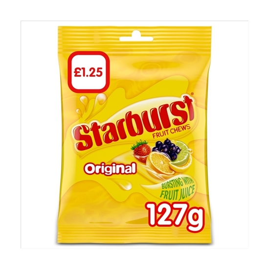 Picture of PM £1.25 STARBURST ORIGINAL BAGS 127G x 12