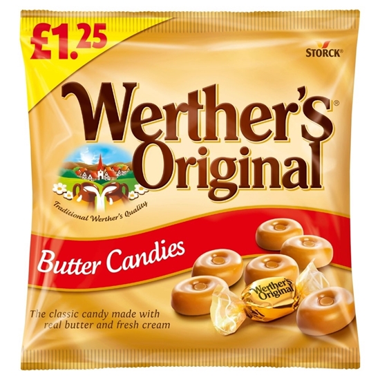 Picture of PM £1.25 WERTHERS BUTTER CANDY 110g X 12