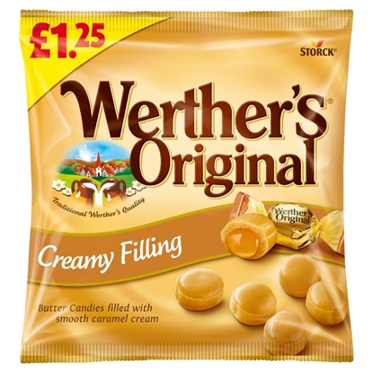 Picture of PM £1.25 WERTHERS CREAMY *FILLED* 110G X 12