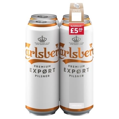 Picture of PM £5.99 CARLSBERG *EXPORT* 4PK 440ML x 6 