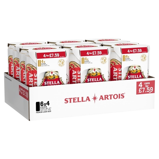 Picture of PM £7.59 STELLA PINT 4PK 