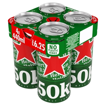 Picture of PM £6.25 HEINEKEN 440ML 4PK X 6