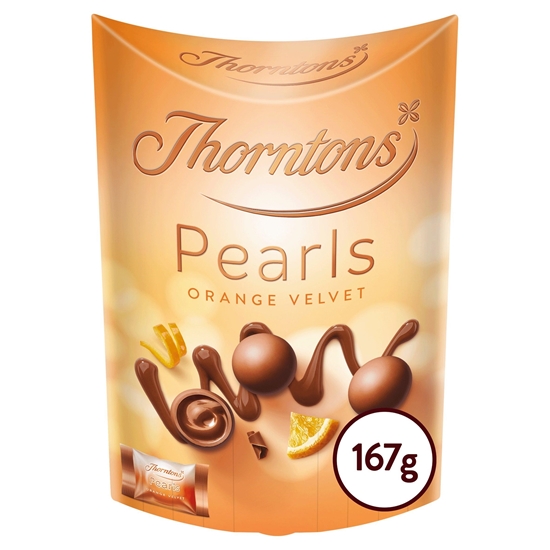 Picture of THORNTONS PEARLS ORANGE VELVET 167g x 4