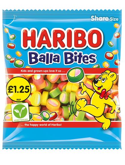 Picture of PM £1.25 HARIBO BALLA BITES 140G X 12