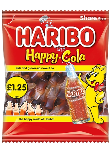 Picture of PM £1.25 HARIBO HAPPY COLA 140G X 12