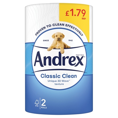 Picture of PM £1.79 ANDREX WHITE 2 PACK X 12  