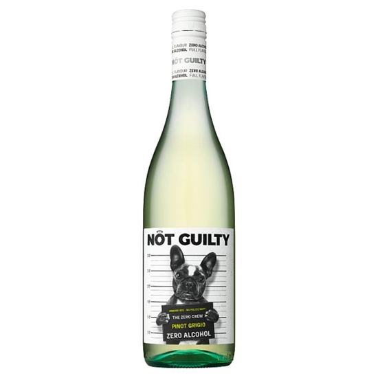 Picture of MCGUIGANS NOT GUILTY 0%  PINOT GRIGIO 75CL X 6 