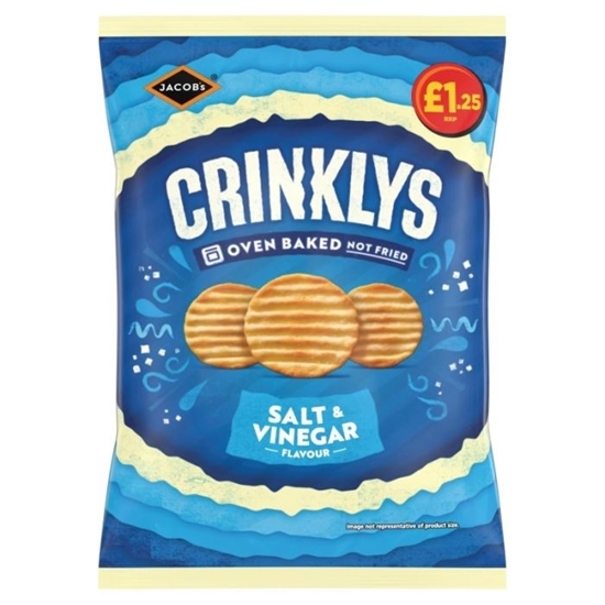 Picture of PM £1.25 MINI CHEDDARS CRINKLY SALT/VINEGAR 90gX15