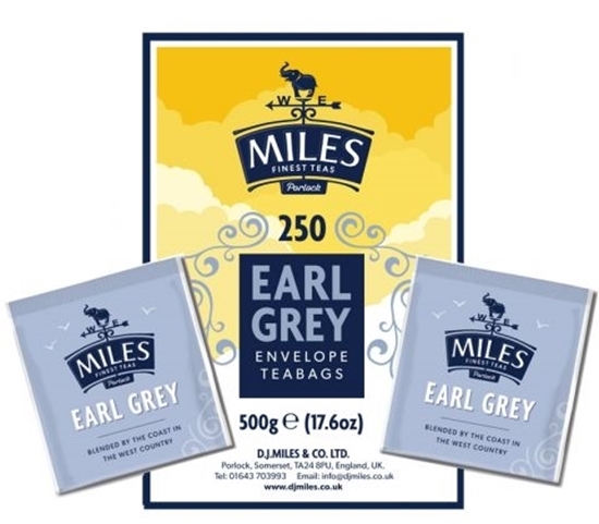 Picture of MILES EARL GREY ENVELOPED TEABAGS 250'S X 1 