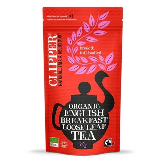 Picture of CLIPPER ENGLISH BREAKFAST LOOSE LEAF TEA 80g x 6