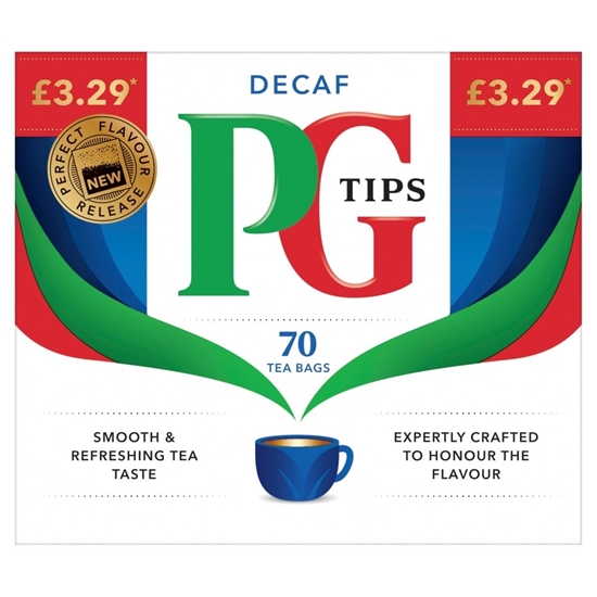 Picture of PM £3.29 PG TIPS TASTY DECAF 70'S  X 6