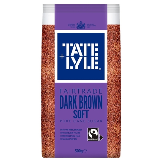 Picture of TATE & LYLE DARK BROWN SOFT SUGAR 500G X 10