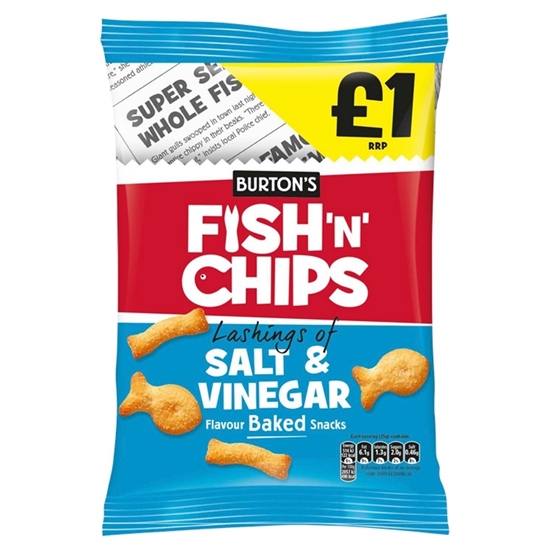 Picture of PM £1 BURTONS FISH N CHIPS S&V 125G x 10