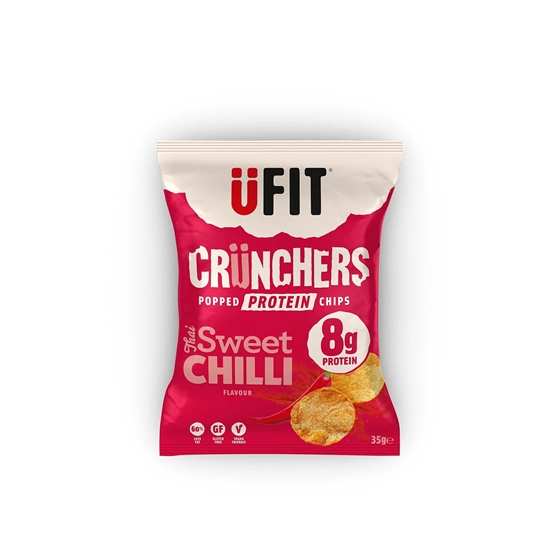 Picture of UFIT HIGH PROTEIN CRUNCHERS SWEET CHILLI 35g x18