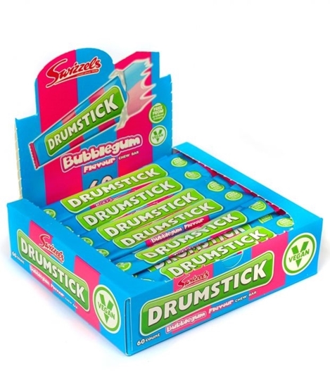 Picture of SWIZZELS DRUMSTICK *CHEW BAR* BUBBLEGUM X 60