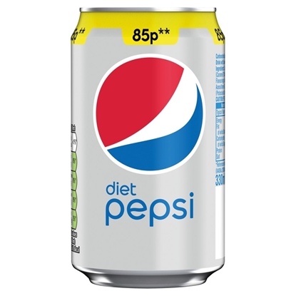 Picture of PM 85P DIET PEPSI CANS 330ML X 24