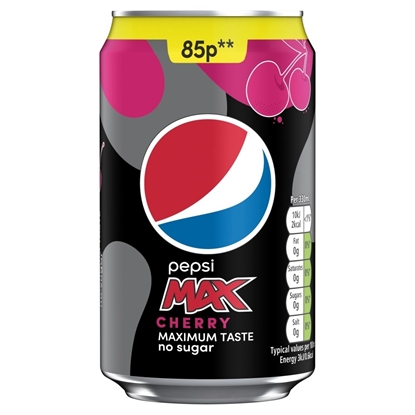 Picture of PM 85P PEPSI MAX CHERRY CANS X 24