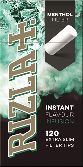 Picture of RIZLA MENTHOL INFUSION TIPS 120 x 20