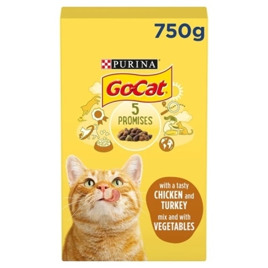 Picture of GO CAT TURKEY CHICKEN & VEG 750G X 5