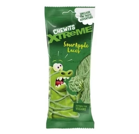 Picture of CHEWITS XTREME SOUR APPLE LACES 160G X 12