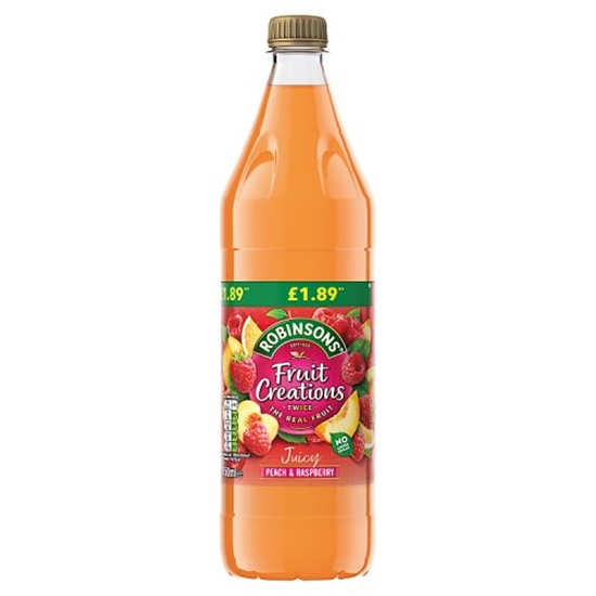 Picture of PM £1.89 ROB FRUIT CREATIONS PEACH & RASP 750ml x8