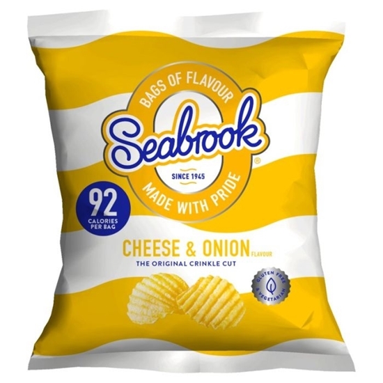 Picture of SEABROOK CHEESE & ONION 18G X 50