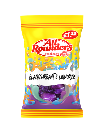 Picture of PM £1.25 ALL ROUNDERS BLACK & LIQUORICE 110G X 12