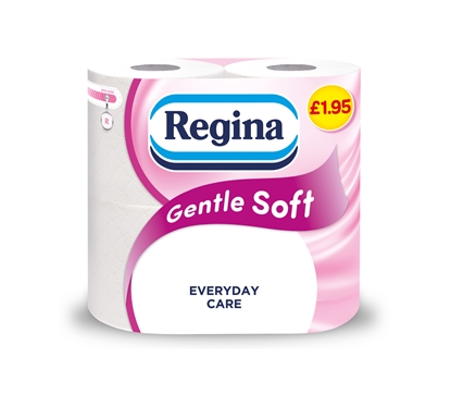 Picture of PM £1.95 REGINA GENTLE SOFT TOILET ROLL 4PK X 10