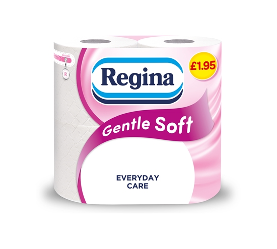 Picture of PM £1.95 REGINA GENTLE SOFT TOILET ROLL 4PK X 10