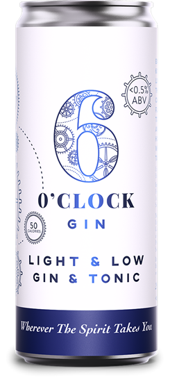 Picture of 6 O CLOCK LIGHT & LOW G & T CAN 250ML X 12 