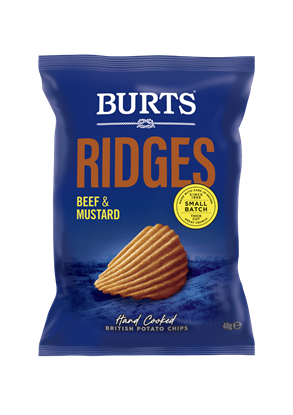 Picture of BURTS RIDGES BEEF & MUSTARD 40g x 20