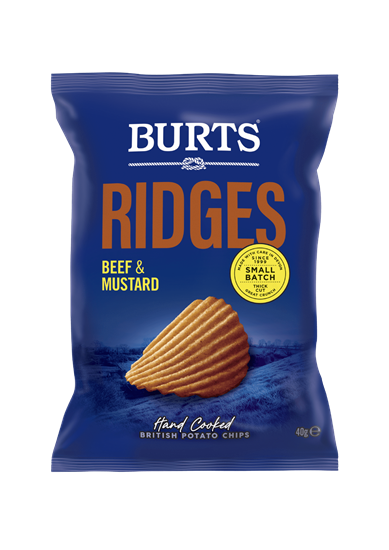 Picture of BURTS RIDGES BEEF & MUSTARD 40g x 20