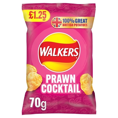 Picture of PM £1.25 WALKERS PRAWN COCKTAIL 70G X 18