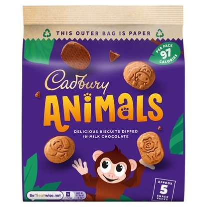 Picture of CADBURY ANIMAL MINI BISCUITS 99.5G 5PK x 8