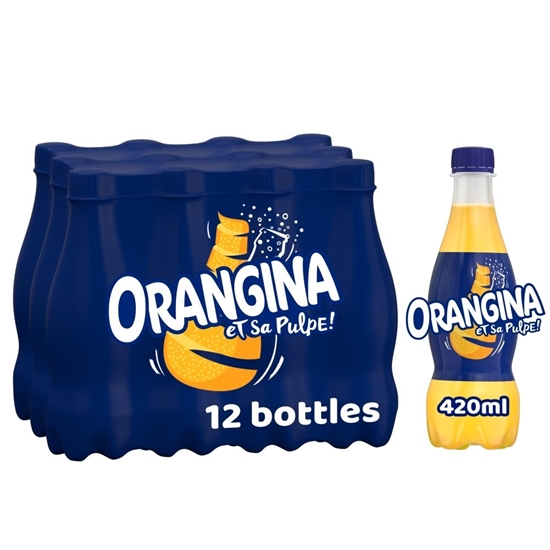 Picture of ORANGINA 420ML BOTTLES X 12