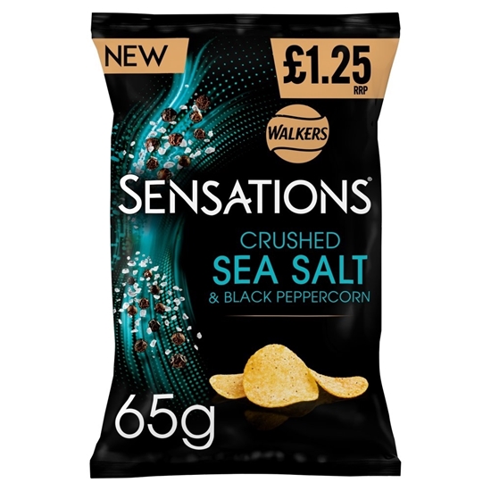 Picture of PM £1.25 SENSATIONS SEA SALT & BLK PEPPER 65G X18 