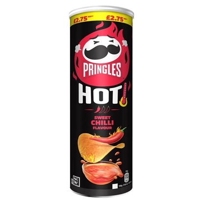 Picture of PM £2.75 PRINGLES HOT KICKIN SWEET CHILLI 160g x19