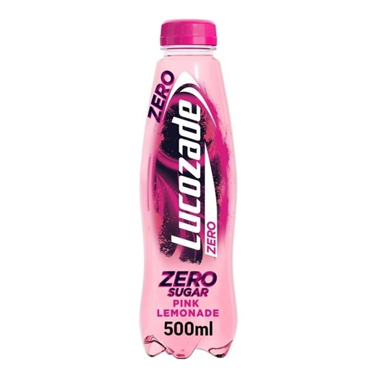 Picture of LUCOZADE ENERGY ZERO PINK LEMONADE *500ML* X 12