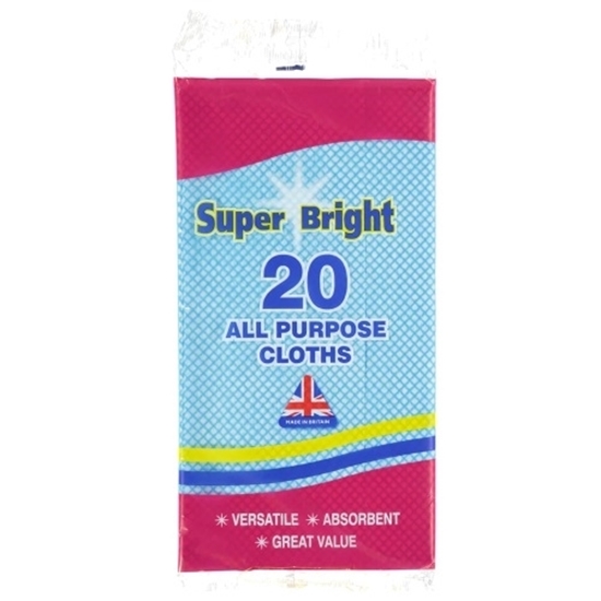 Picture of SUPERBRIGHT ALL PURPOSE CLOTHS 20PK X 10