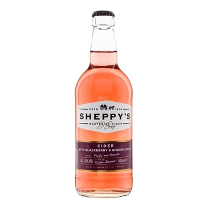 Picture of SHEPPYS BLACKBERRY & ELDERFLOWER 500ML X 12