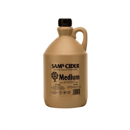 Picture of *FLAGON*  SAMS MEDIUM CIDER  2.5 LITRE x 4  